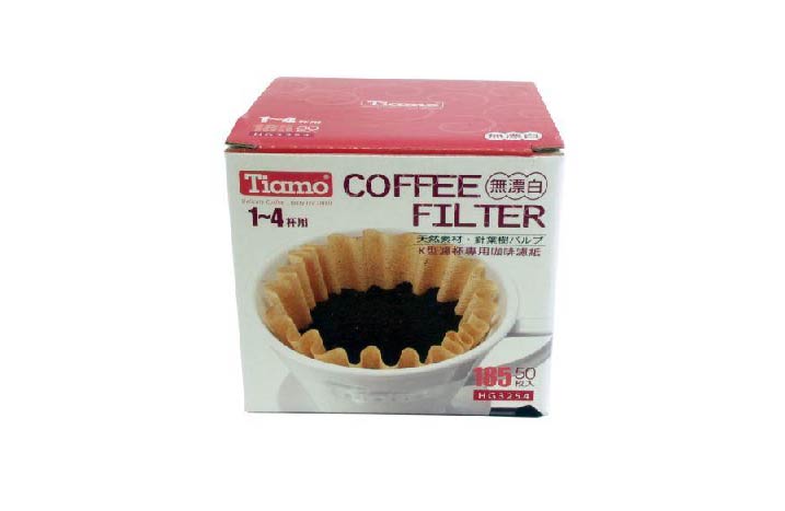 tiamo fitlers k02 coffee filter flat bottom 