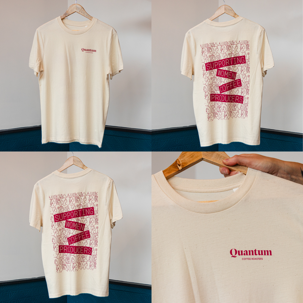 QUANTUM X WOMEN COFFEE PRODUCERS T-SHIRT / OFF WHITE