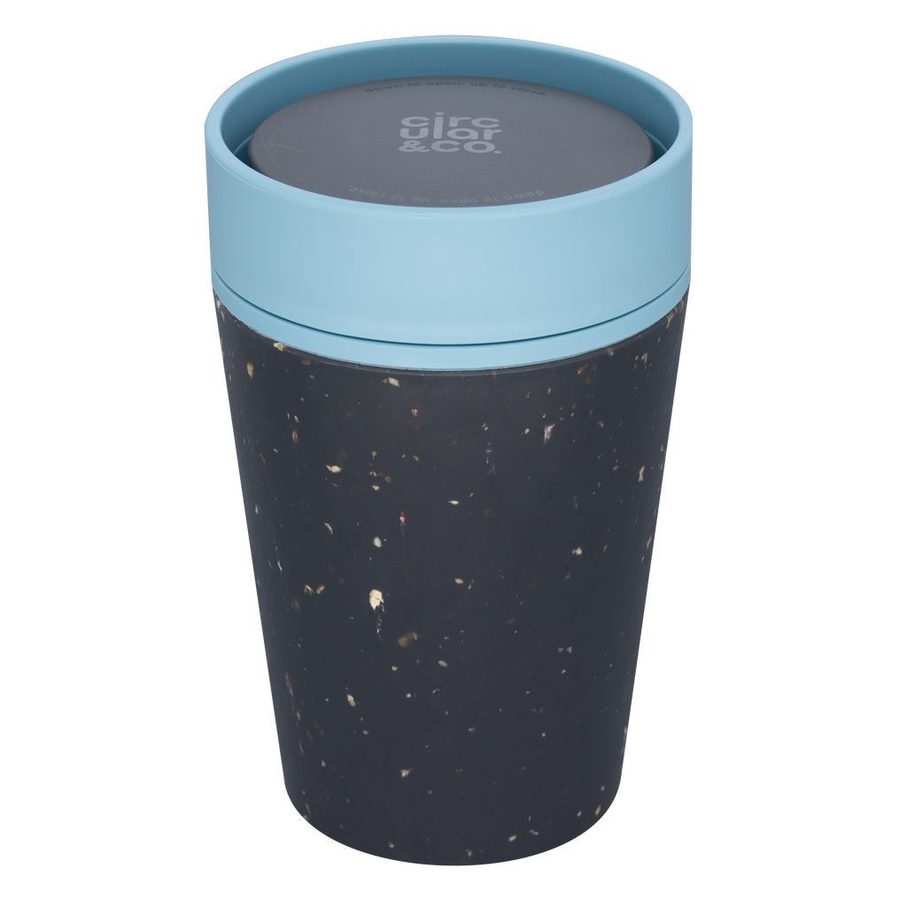 8 oz CIRCULAR&CO. Reusable Cup - BLACK/TEAL