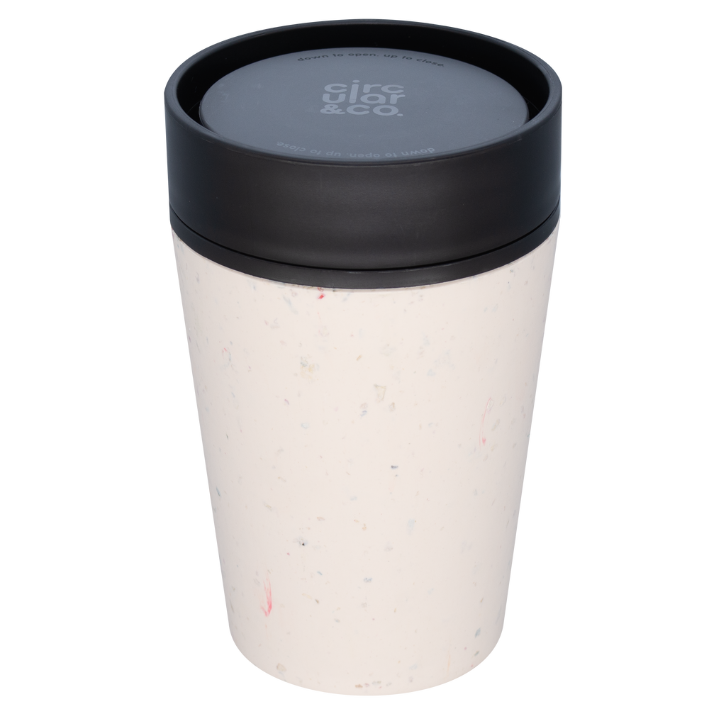 8 oz CIRCULAR&CO. Reusable Cup - CREAM/BLACK