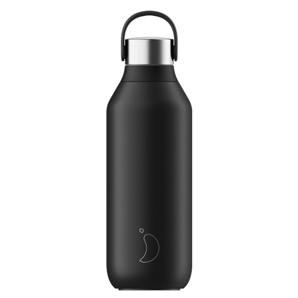 QUANTUM x CHILLY'S - Drinks Bottle, 1L, insulated, leak-proof, ABYSS black