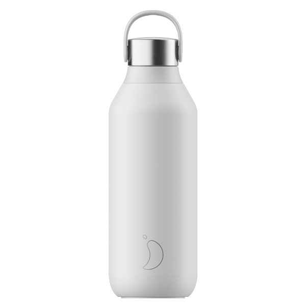 QUANTUM  x CHILLY'S - Drinks Bottle, 1L, Insulated Leak-Proof, Arctic white