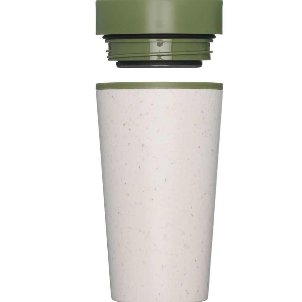 12 oz CIRCULAR&CO. Reusable Cup - CREAM/GREEN