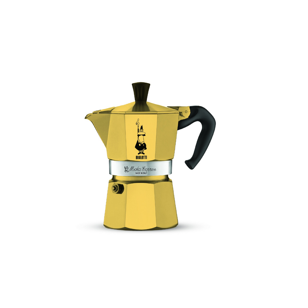 LIMITED EDITION GOLD BIALETTI EXPRESS ALUMINIUM STOVETOP - 3 CUP