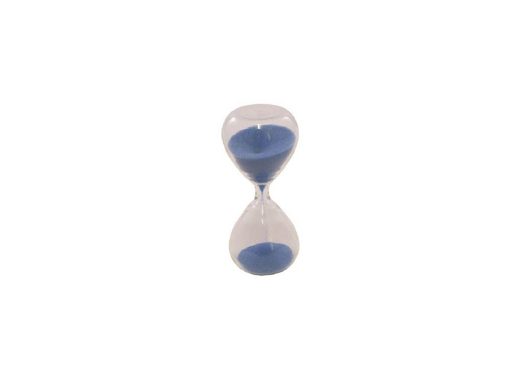 TEA TIMER - 3 MINUTE GLASS SAND TIMER - BLUE