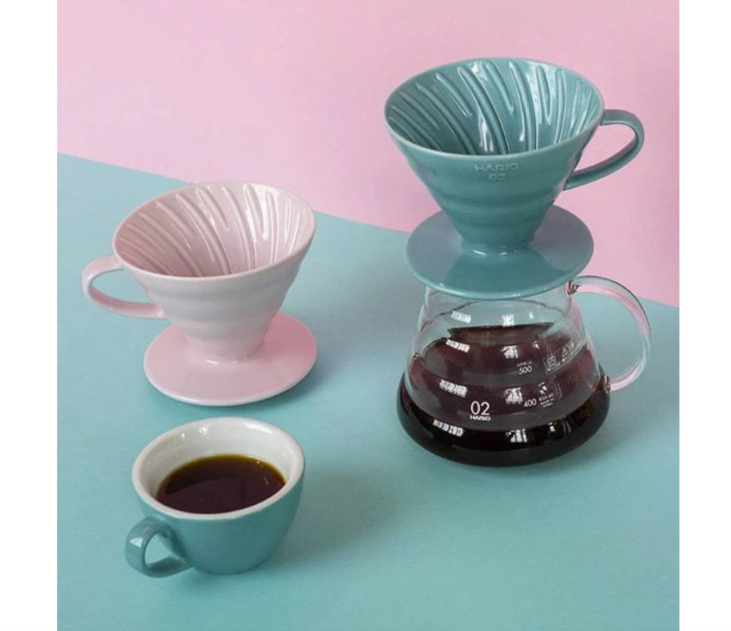 Hario V60 Ceramic Coffee Dripper Turquoise - Size 02