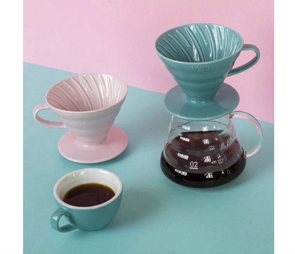 Hario V60 Ceramic Coffee Dripper Yellow - Size 02