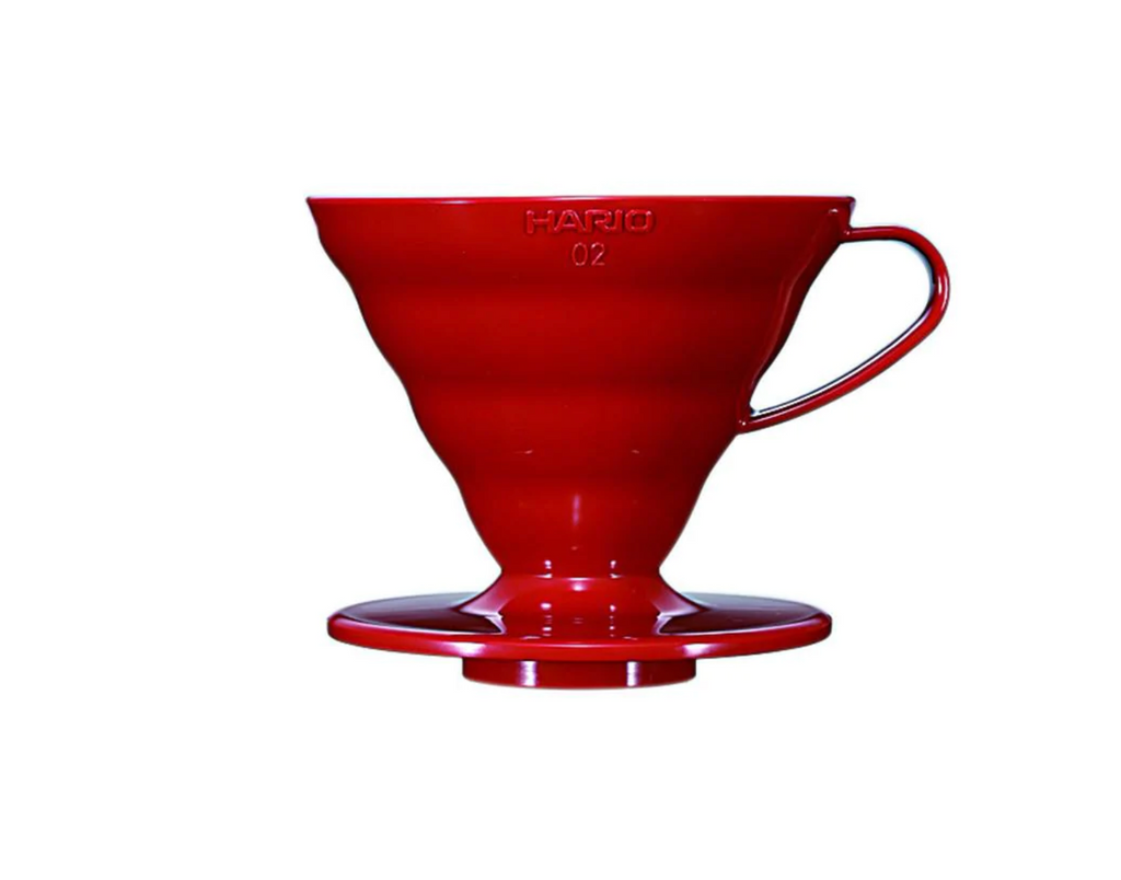 Hario V60 Plastic Coffee Dripper Red - Size 02
