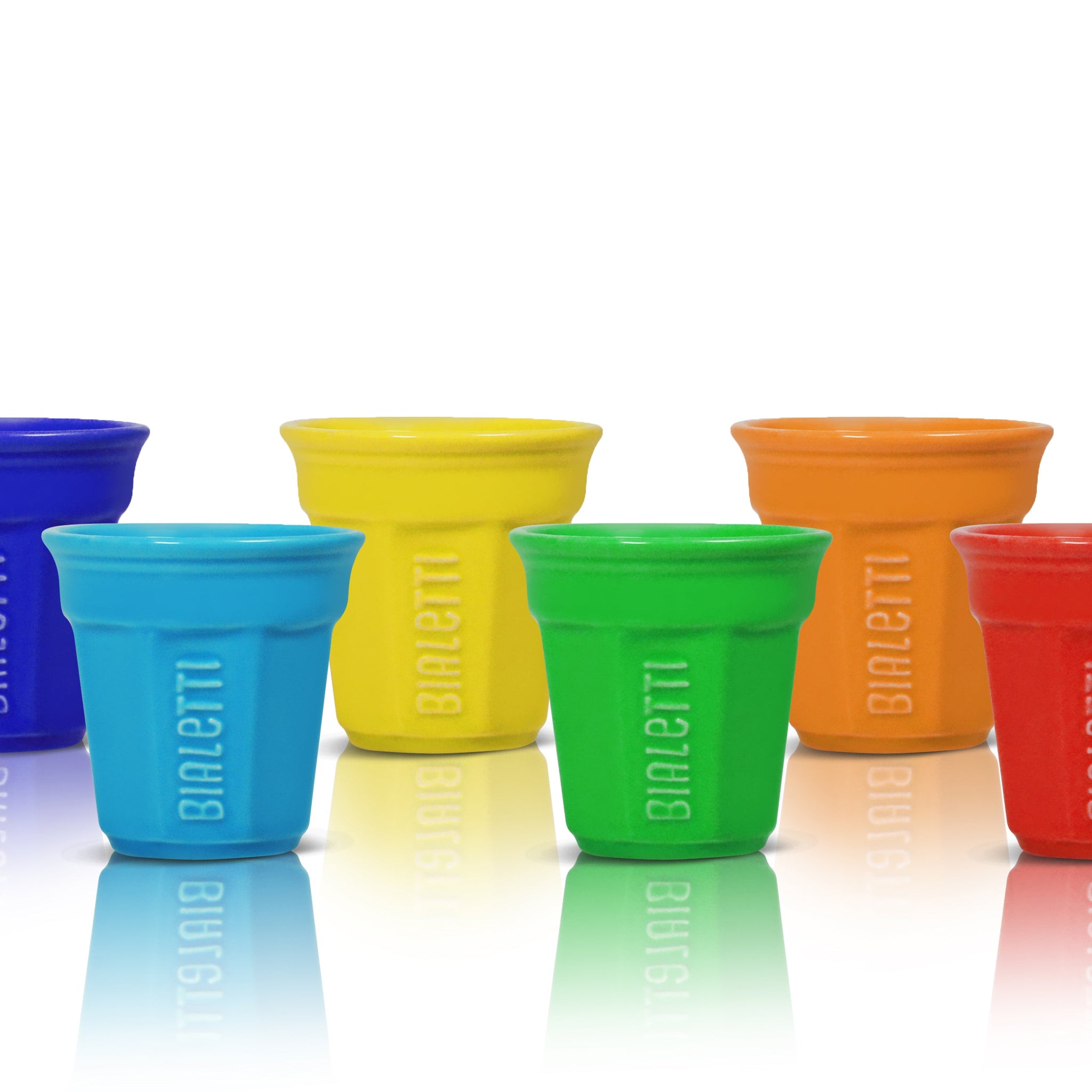 Bialetti Espresso Cup Set (6pk) multi coloured – Quantum Coffee