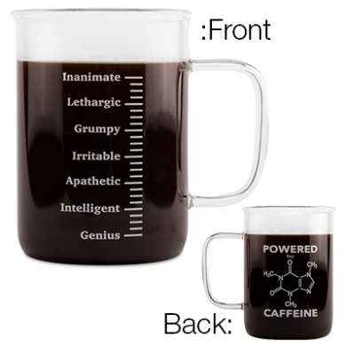 GLASS CAFFEINE MUG (250 ml)